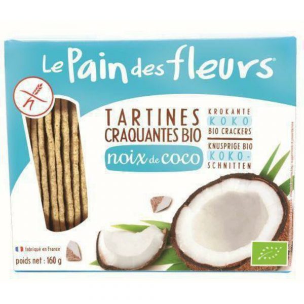 3x Pain fleur Kokos Cracker Bio 150 gr