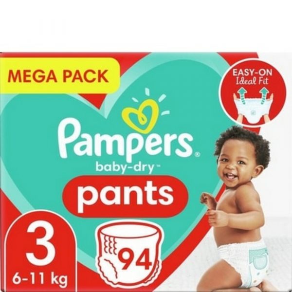 Pampers Baby Dry Luierbroekjes Maat 3 (6-11 kg) 94 stuks