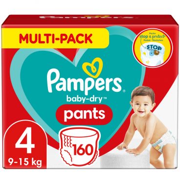 Pampers Baby Dry Luierbroekjes Maat 4 (9-15 kg) 160 stuks