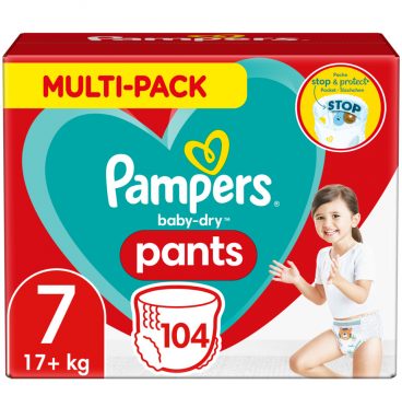 Pampers Baby Dry Luierbroekjes Maat 7 (17+ kg) 104 stuks