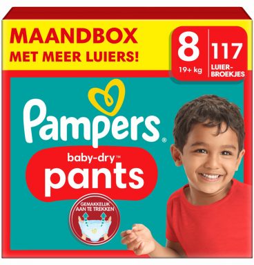 Pampers Baby Dry Luierbroekjes Maat 8 (19 kg+) 117 stuks