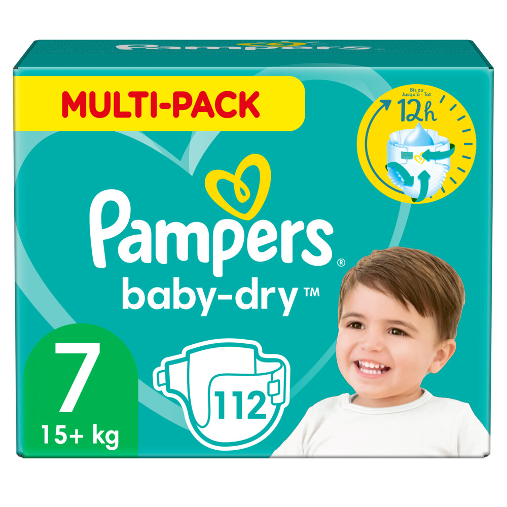 Pampers Baby Dry Luiers Maat 7 (15 kg+) 112 stuks