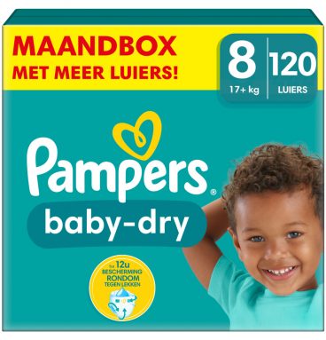 Pampers Baby Dry Luiers Maat 8 (17 kg+) 120 stuks