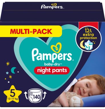 Pampers Baby Dry Night Pants Luierbroekjes Maat 5 (12kg-17kg) 140 stuks