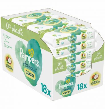 Pampers Billendoekjes AquaPure Coconut Navulpak 18x42 = 756 doekjes