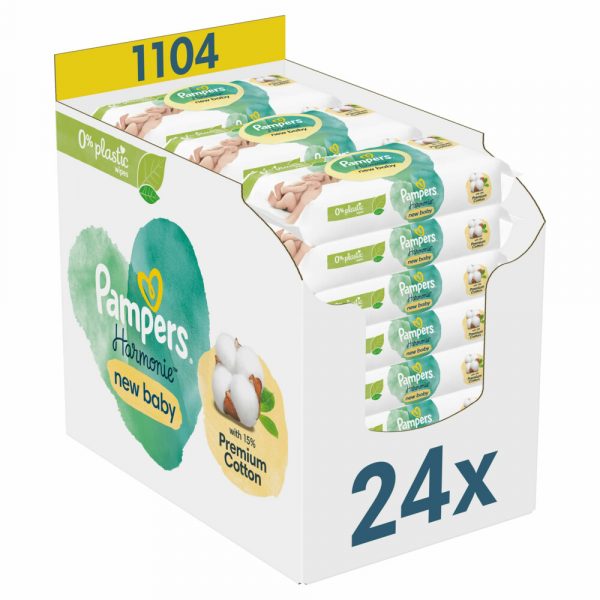 Pampers Billendoekjes Harmonie 24x46 = 1104 doekjes