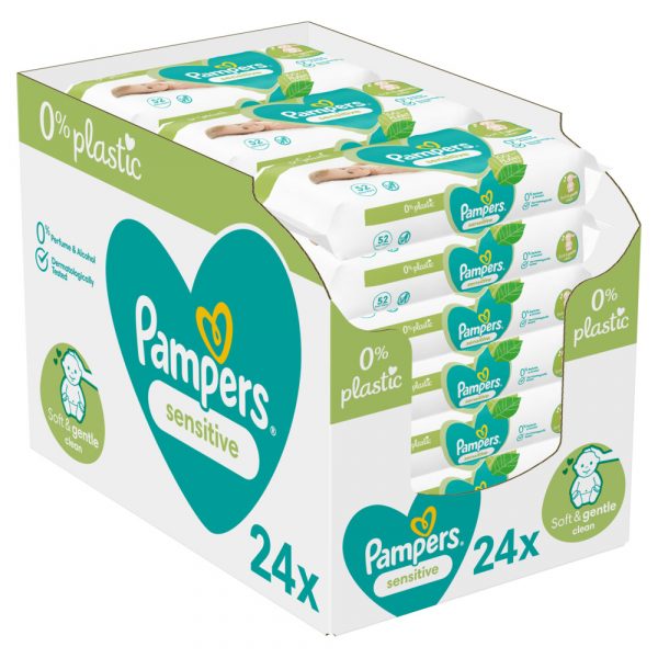 Pampers Billendoekjes Sensitive Navulpak 24x52 = 1248 doekjes