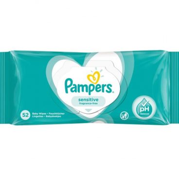 Pampers Billendoekjes Sensitive Navulpak 52 doekjes