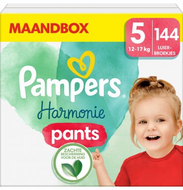 Pampers Harmonie Luierbroekjes Maat 5 (12-17 kg) 144 stuks