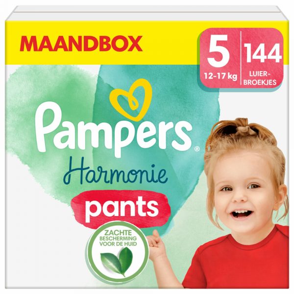 Pampers Harmonie Luierbroekjes Maat 5 (12-17 kg) 144 stuks