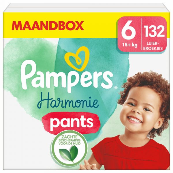 Pampers Harmonie Luierbroekjes Maat 6 (15+ kg) 132 stuks