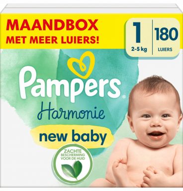 Pampers Harmonie Luiers Maat 1 (2-5kg) 180 stuks