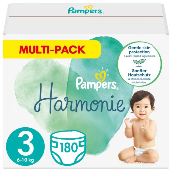 Pampers Harmonie Luiers Maat 3 (6 -10 kg) 180 stuks