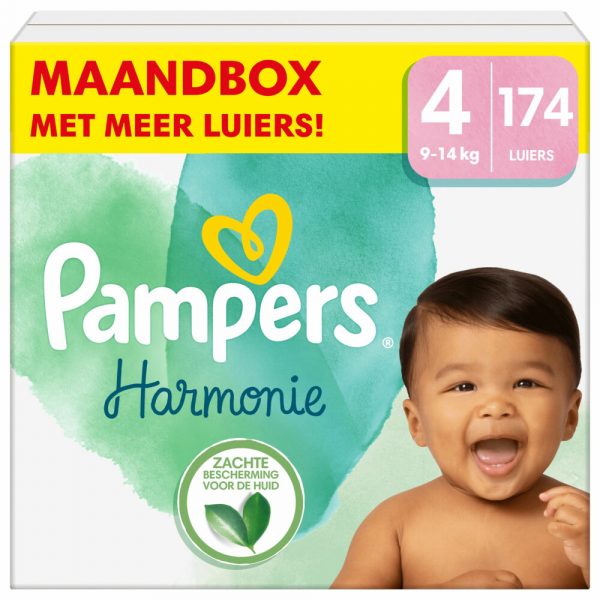 Pampers Harmonie Luiers Maat 4 (9 - 14 kg) 174 stuks