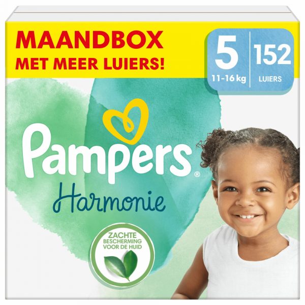 Pampers Harmonie Luiers Maat 5 (11 - 16 kg) 152 stuks