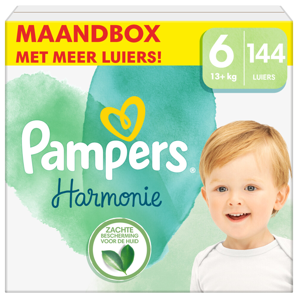 Pampers Harmonie Luiers Maat 6 (13+ kg) 144 stuks