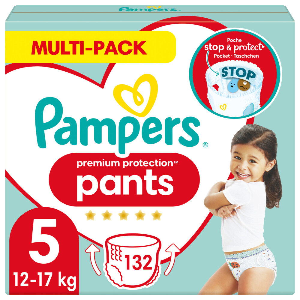 Pampers Premium Protection Luierbroekjes Maat 5 (12-17 kg) 132 stuks