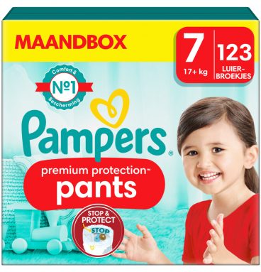 Pampers Premium Protection Luierbroekjes Maat 7 (17+ kg) 123 stuks