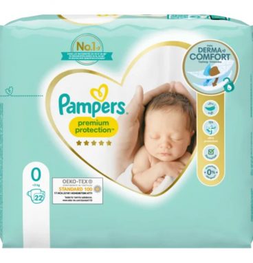 8x Pampers Premium Protection Luiers Maat 0 (