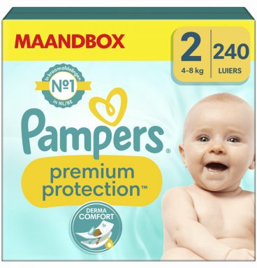 Pampers Premium Protection Luiers Maat 2 (4-8 kg) 240 stuks