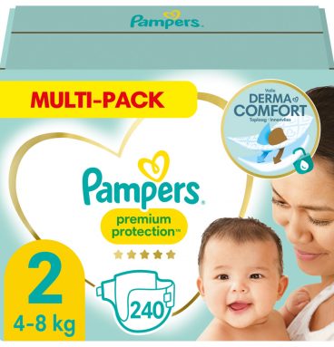 2x Pampers Premium Protection Luiers Maat 2 (4-8 kg) 240 stuks