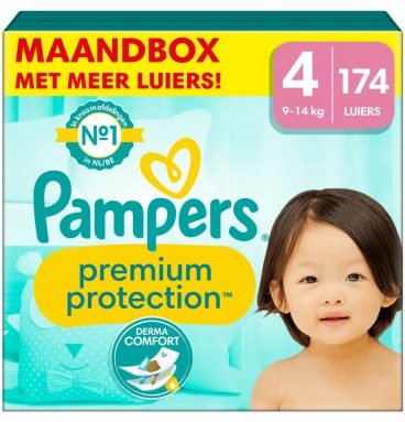 Pampers Premium Protection Luiers Maat 4 (9-14 kg) 174 stuks