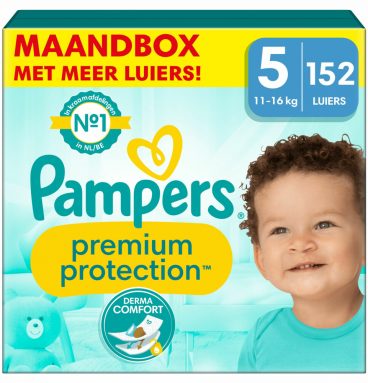 Pampers Premium Protection Luiers Maat 5 (11-16 kg) 152 stuks