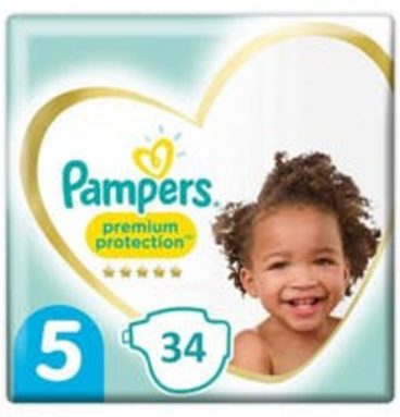 Pampers Premium Protection Luiers Maat 5 (11-16 kg) 34 stuks