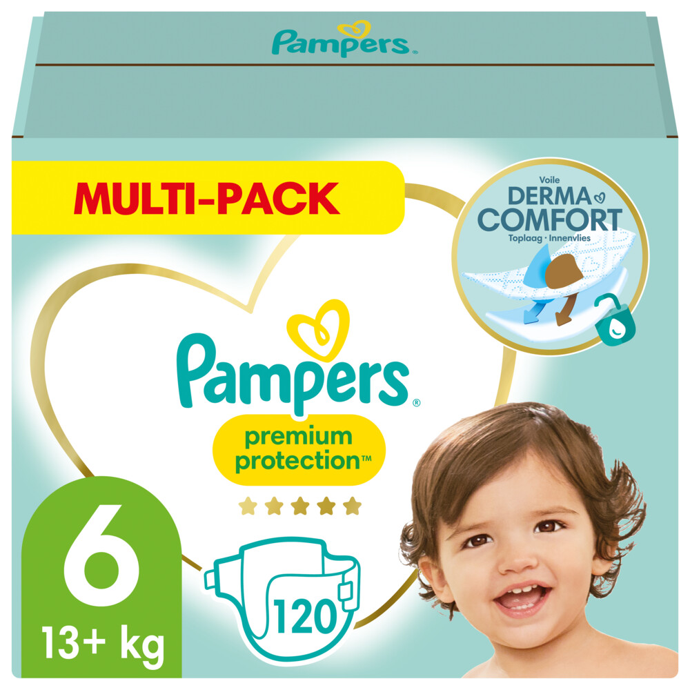 Pampers Premium Protection Luiers Maat 6 (13 kg+) 120 stuks