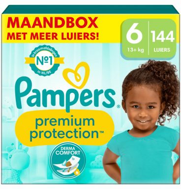 Pampers Premium Protection Luiers Maat 6 (13 kg+) 144 stuks