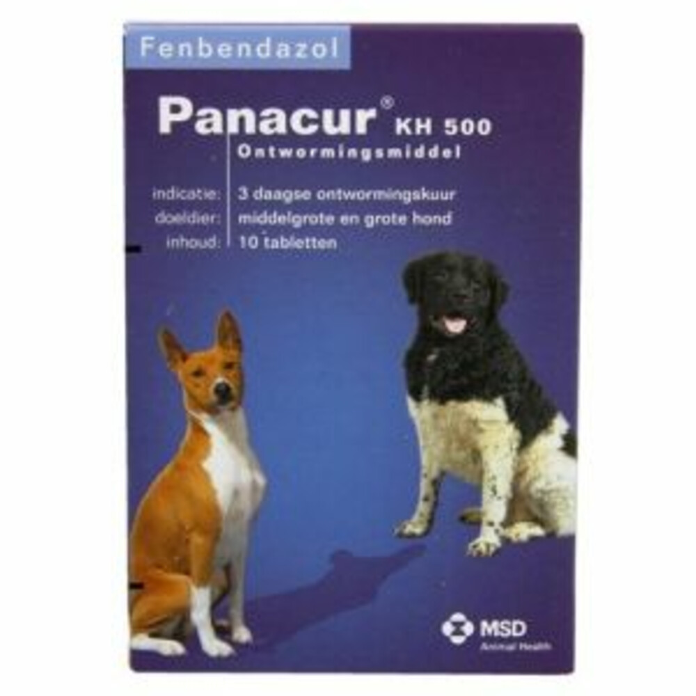 Panacur Ontworming Tabletten Hond - Kat 500 mg 10 tabletten