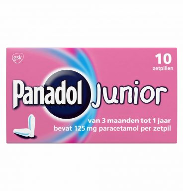 Panadol Junior Zetpillen 125 mg 3 maanden - 1 jaar 10 zetpillen