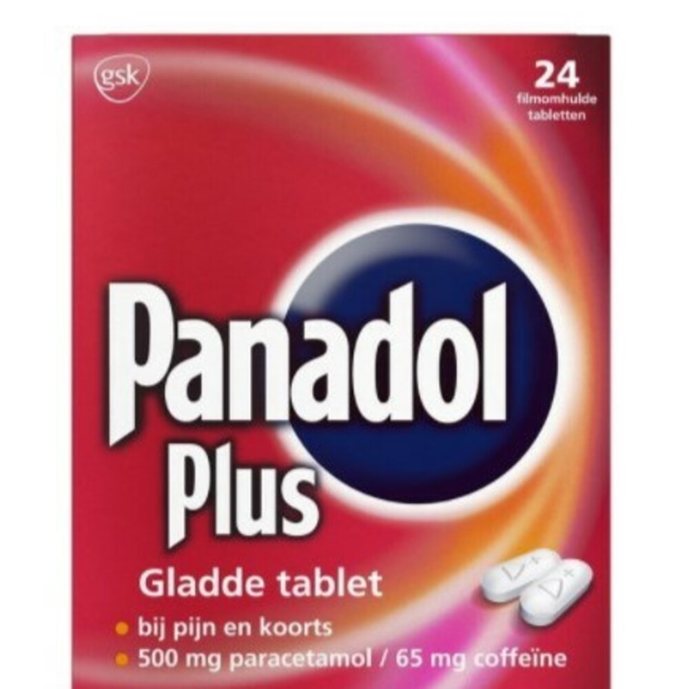 Panadol Plus Gladde Tablet 500 mg 24 tabletten