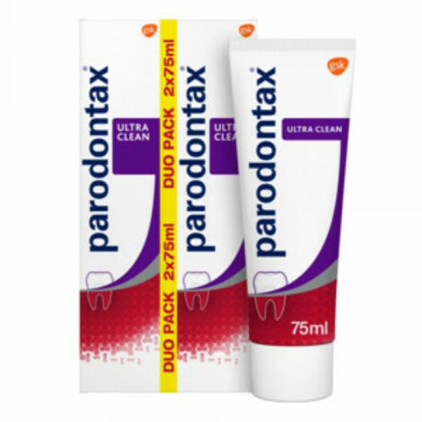 Parodontax Tandpasta Ultra Clean tegen Bloeden Tandvlees 2 x 75 ml