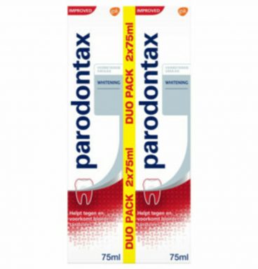 Parodontax Tandpasta Whitening tegen Bloedend Tandvlees 2 x 75 ml