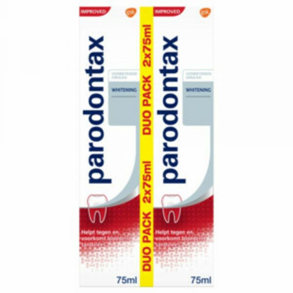 Parodontax Tandpasta Whitening tegen Bloedend Tandvlees 2 x 75 ml