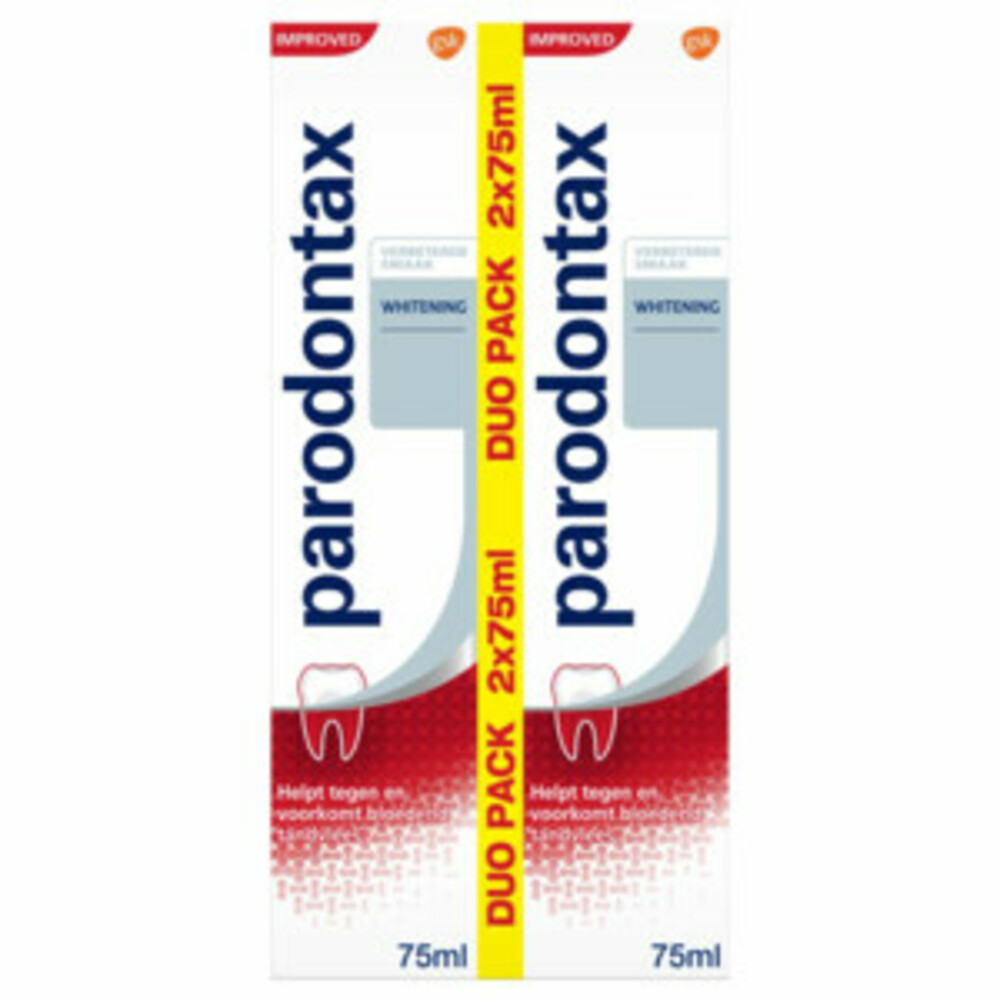 Parodontax Tandpasta Whitening tegen Bloedend Tandvlees 2 x 75 ml