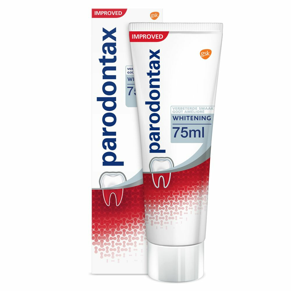 3x Parodontax Tandpasta Whitening tegen Bloedend Tandvlees 75 ml