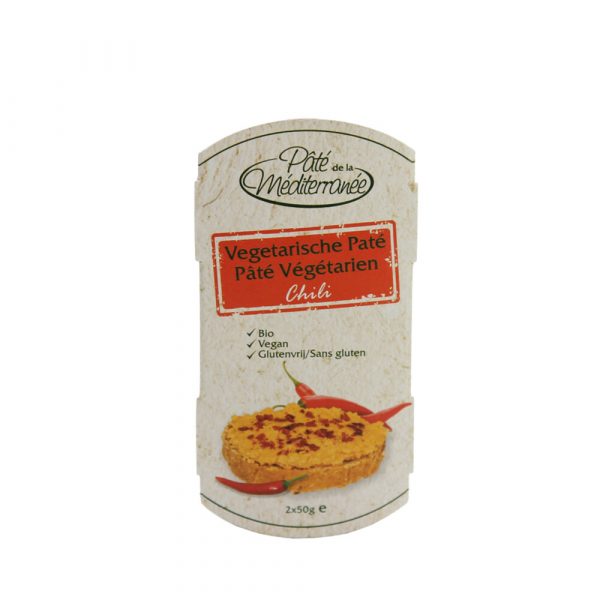 3x Pate Mediterranee Chili Bio 100 gr