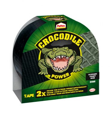 Pattex Crocodile Power Tape Zwart 20 m