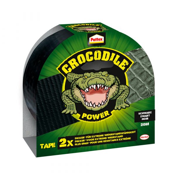 Pattex Crocodile Power Tape Zwart 20 m