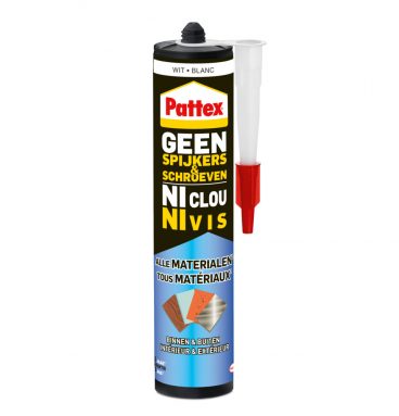 Pattex Geen Spijkers&Schroeven Binnen&Buiten Kit Wit 390 gr