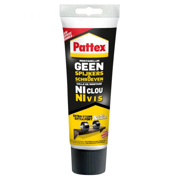 Pattex Geen Spijkers&Schroeven Montage Lijm Extra Sterk 250 gr