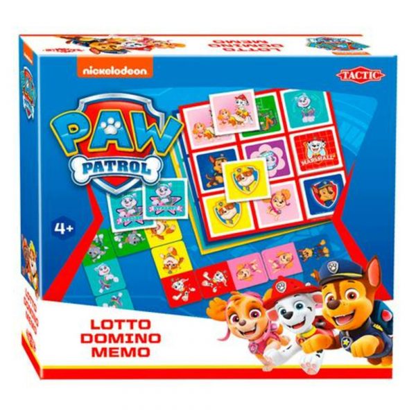 Paw Patrol 3-in-1 : Memo - Lotto - Domino