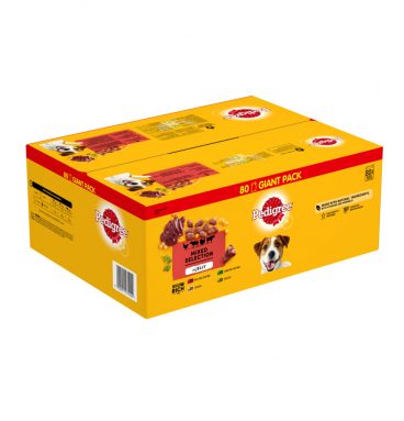 Pedigree Adult Maaltijdzakjes Mixed in Gelei 80 x 100 gr