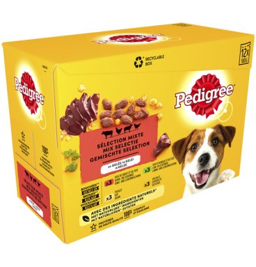 4x Pedigree Adult Maaltijdzakjes Vlees in Gelei 12 x 100 gr