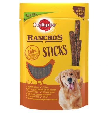 10x Pedigree Ranchos Sticks Kip 60 gr