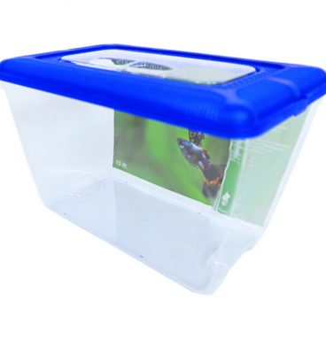 Penn Plax Fauna Box met Blauwe Deksel 15 liter