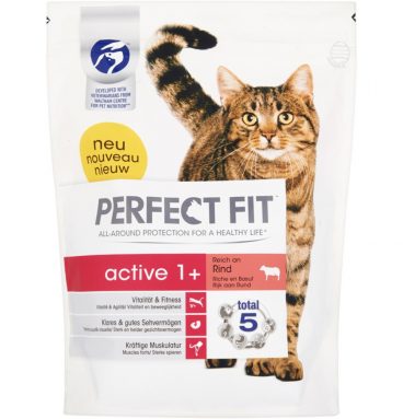 4x Perfect Fit Droogvoer Active Rund 750 gr