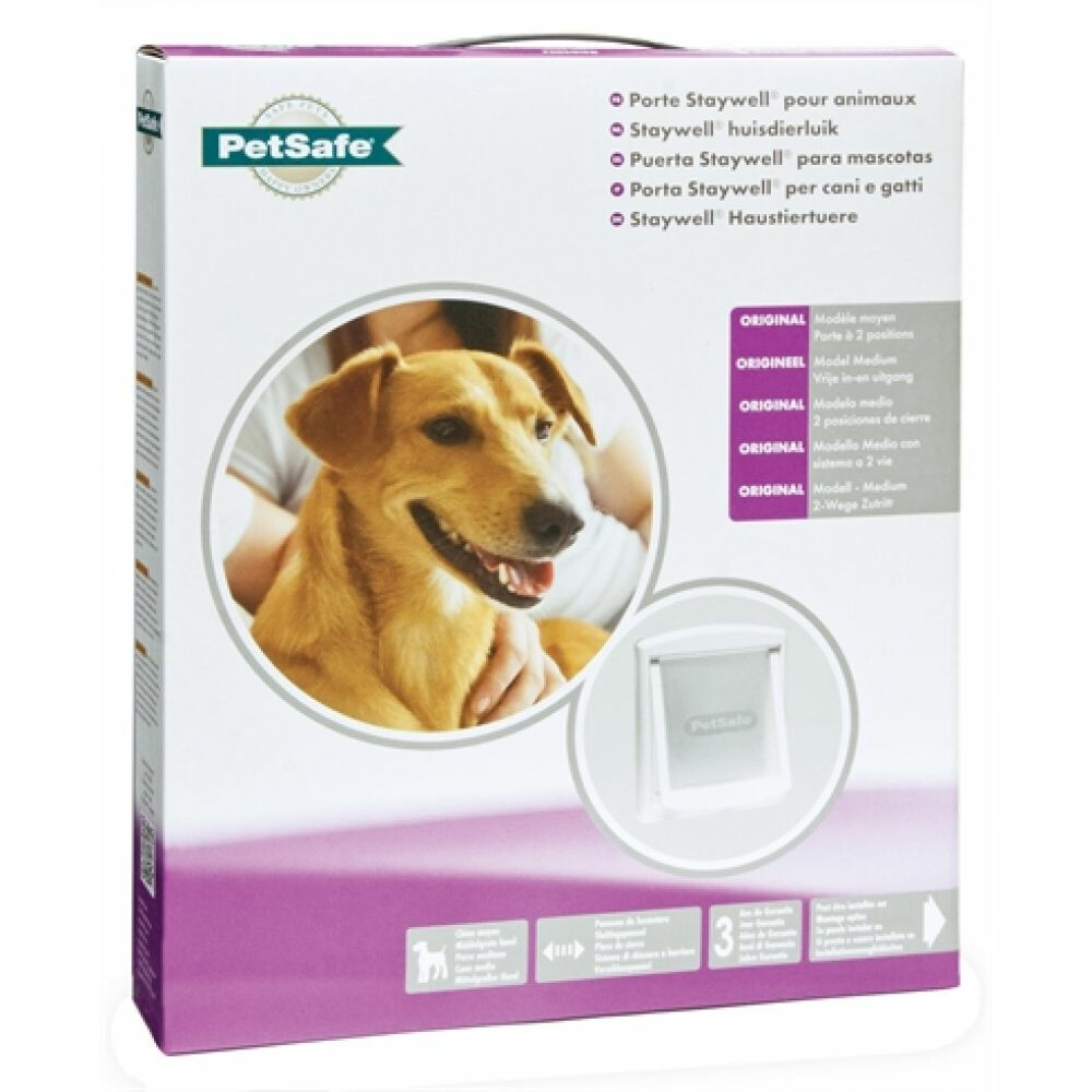 Petsafe Hondenluik tot 18 kg Wit M